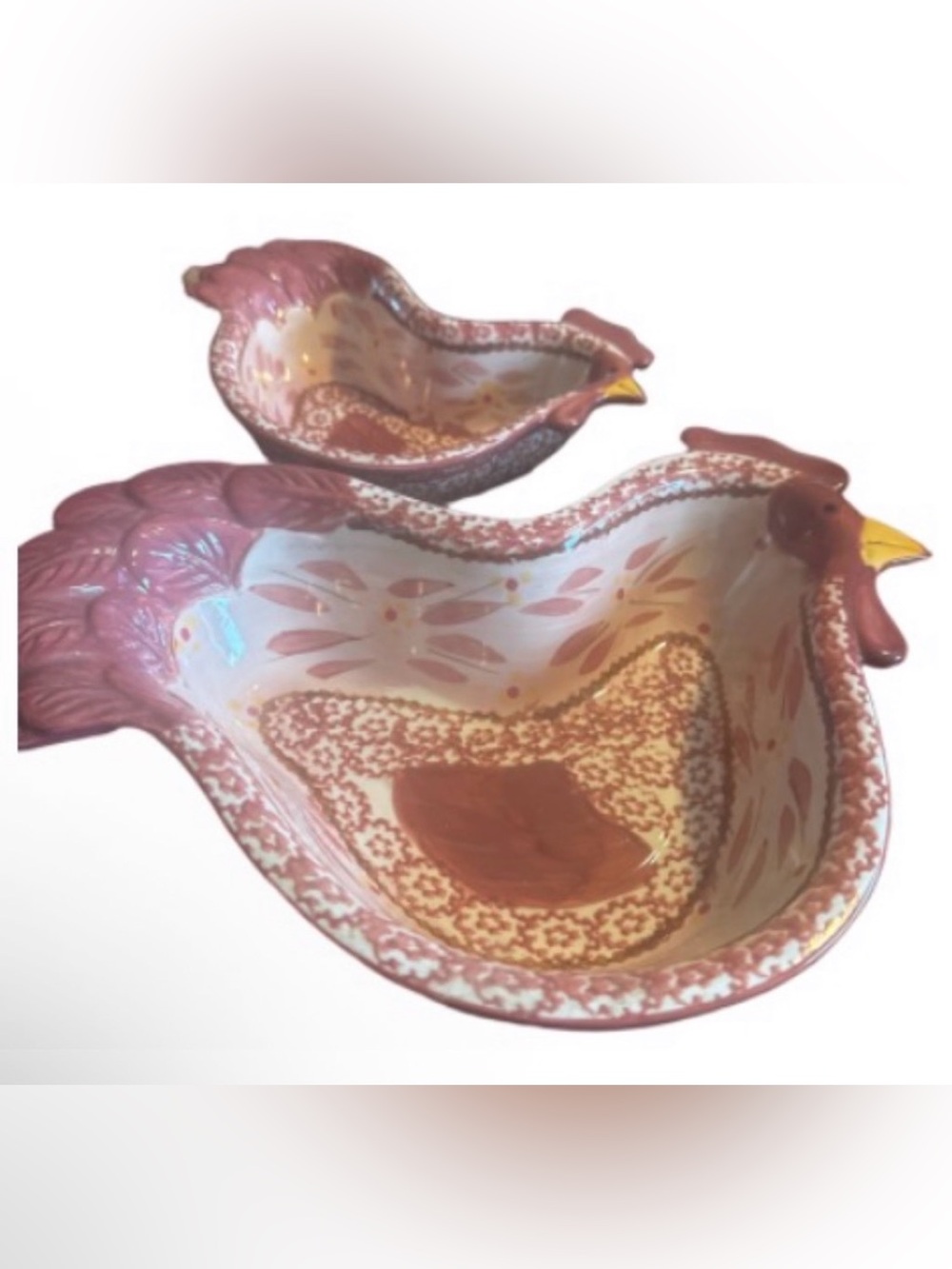 Temp-Tations by Tara Old World Cranberry chicken  Hen shaped baking dish set